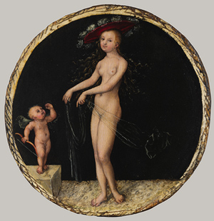 Venus and Cupid, ca. 1525–27. Lucas Cranach the Elder (German, 1472–1553) Oil on panel